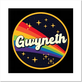 Gwyneth // Rainbow In Space Vintage Style Posters and Art